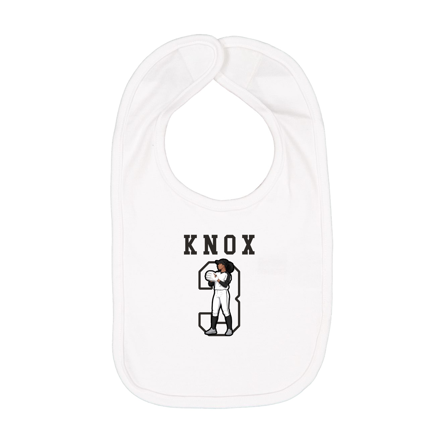 Infant Bib — Shirsey in White