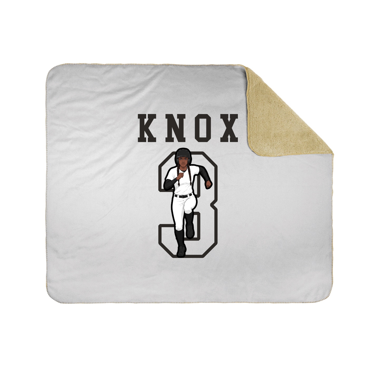 Throw Blanket — Shirsey in White