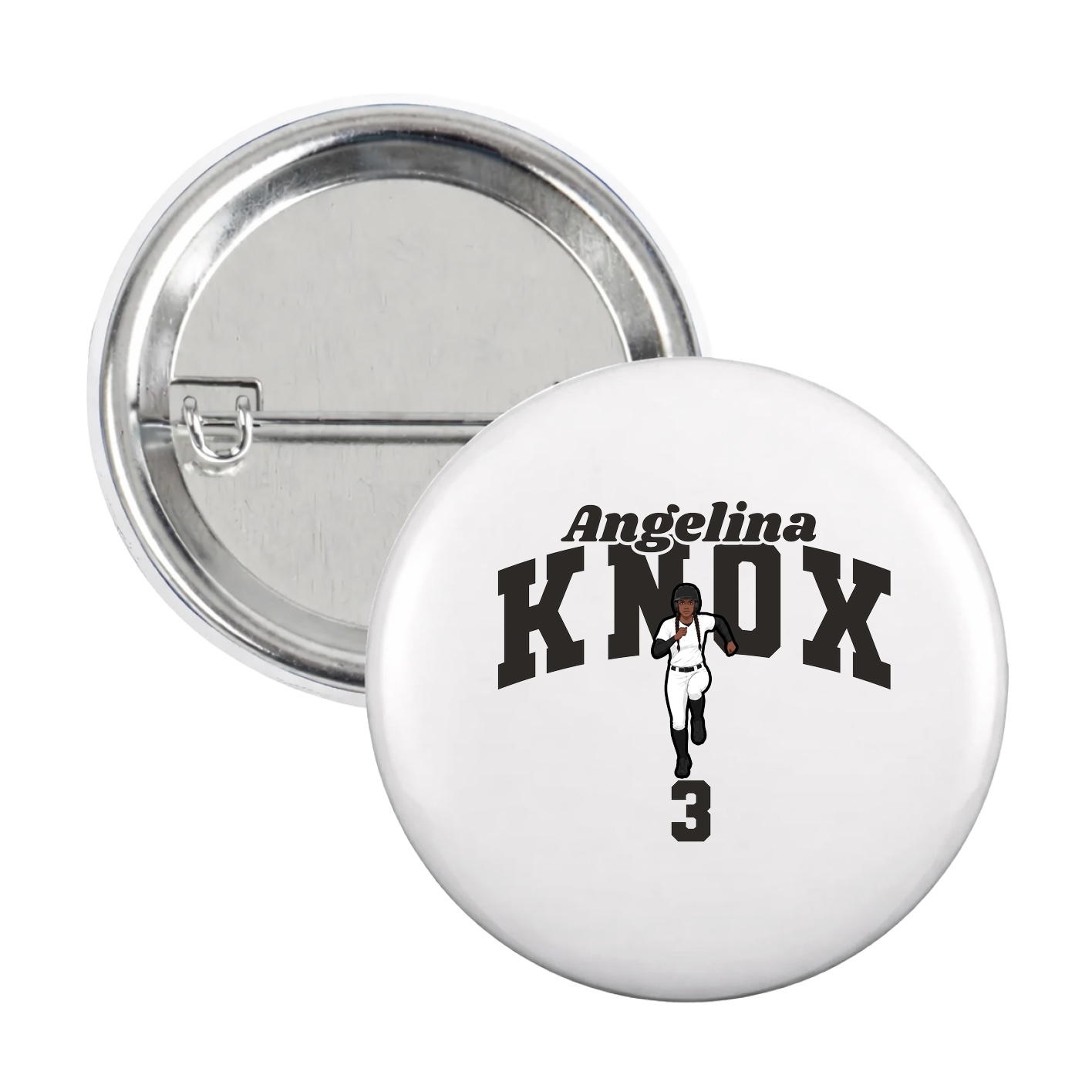 Game Day Button — Signature Arch in White