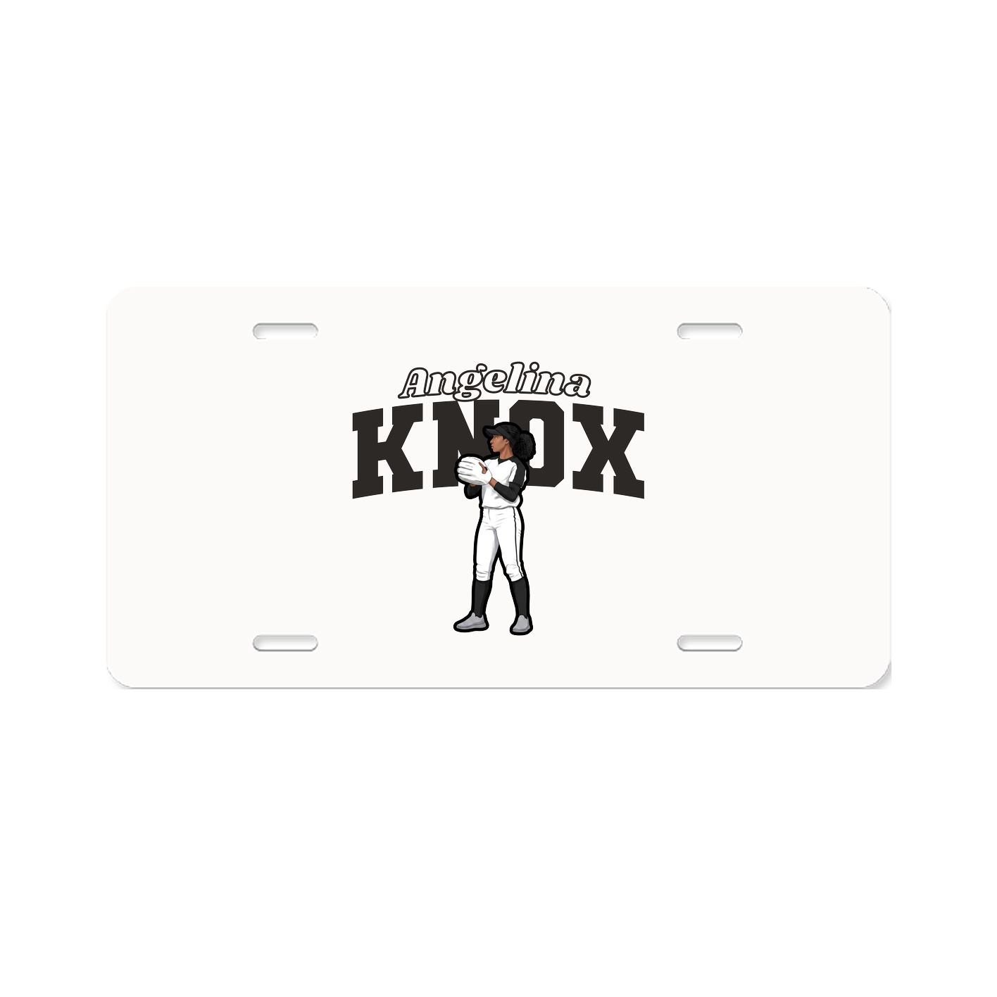License Plate — Name Arch in Classic