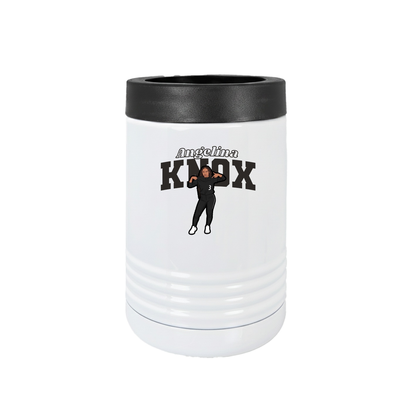 Beverage Holder — Name Arch in White