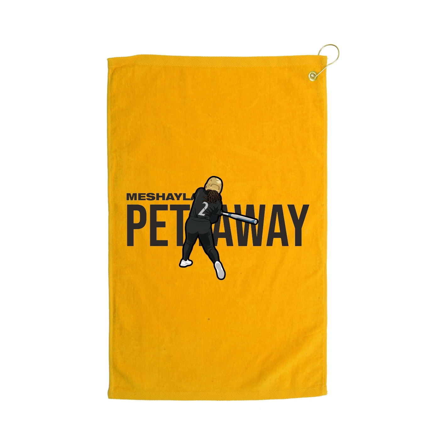Golf Towel — Player Name in Gold