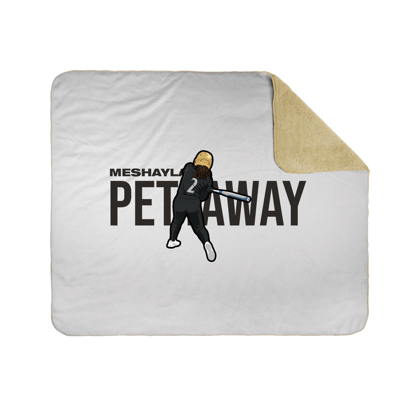 Throw Blanket — Player Name in White