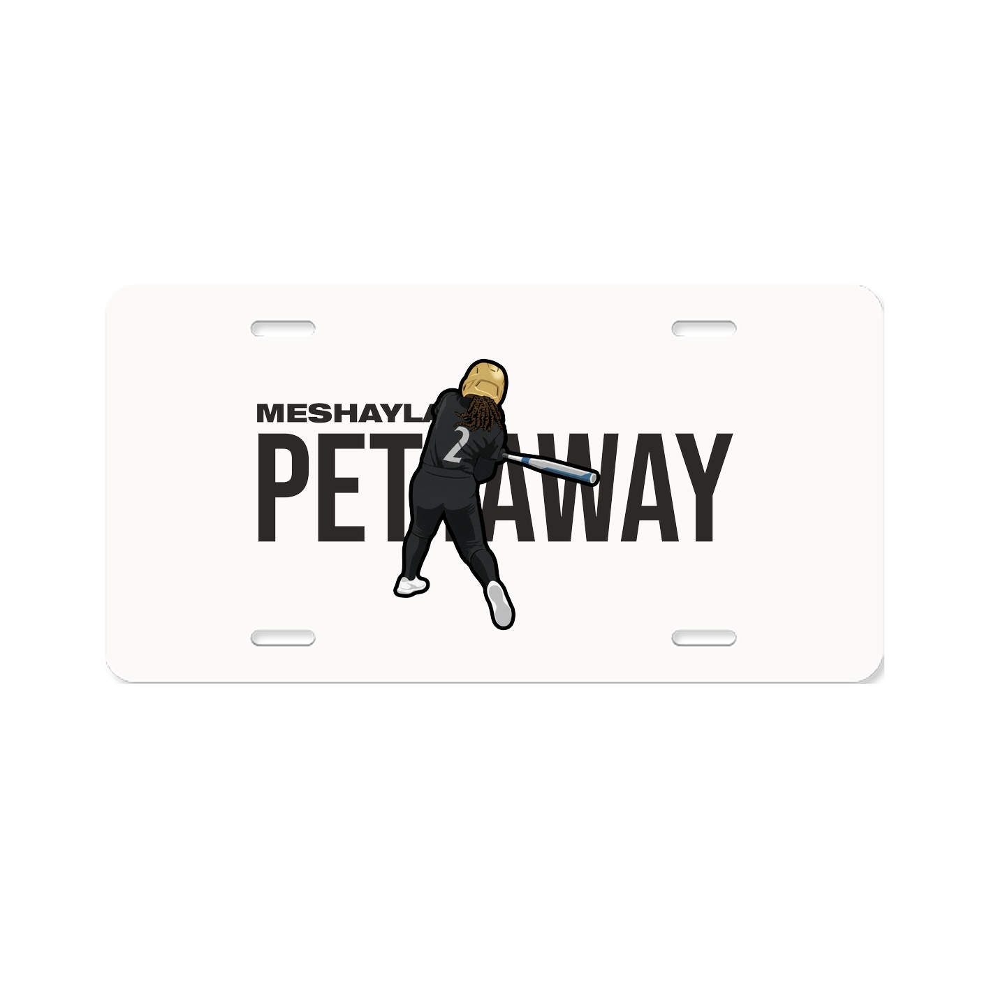 License Plate — Player Name in Classic