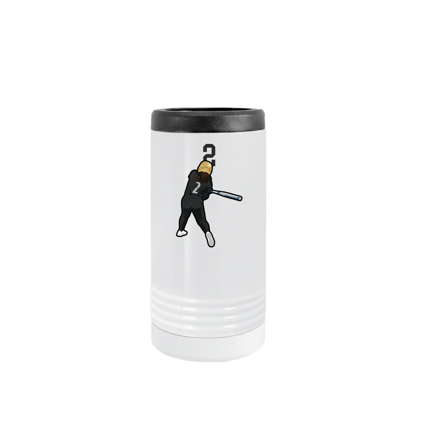 Slim Beverage Holder — Number Top in White