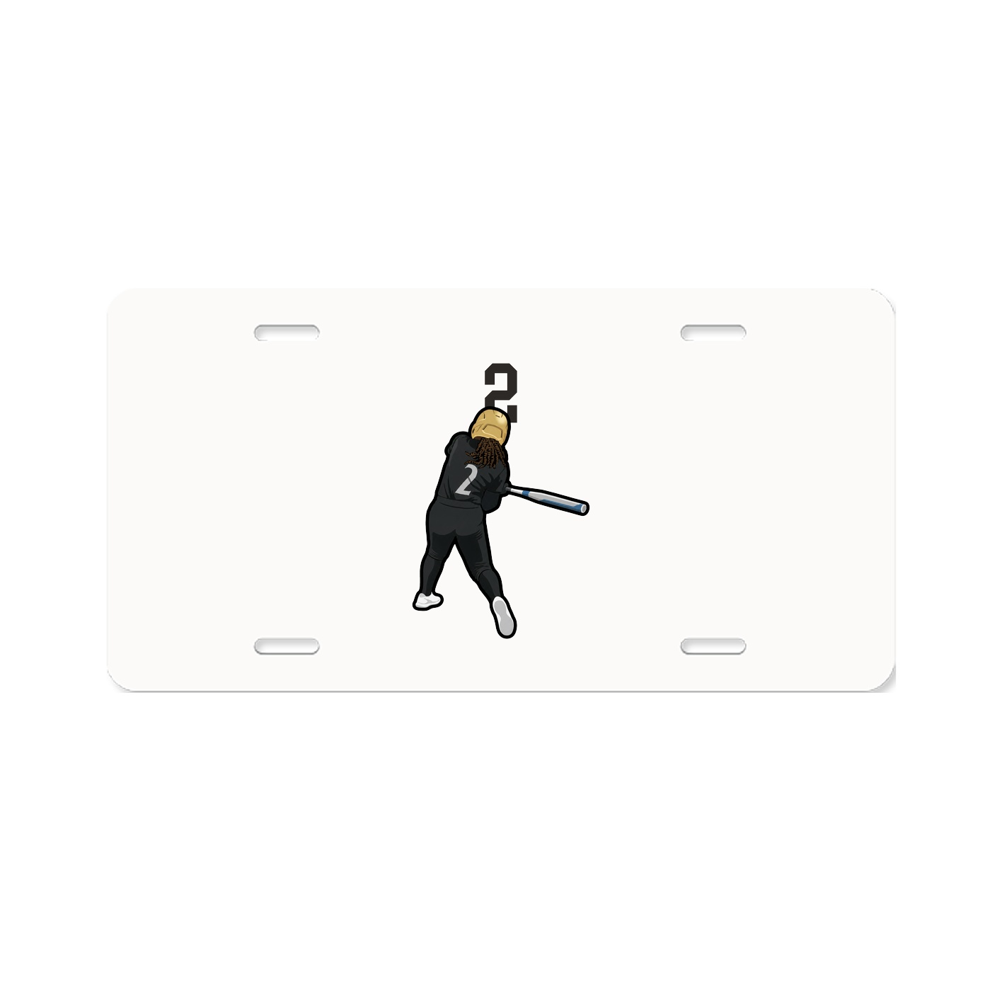 License Plate — Number Top in Classic