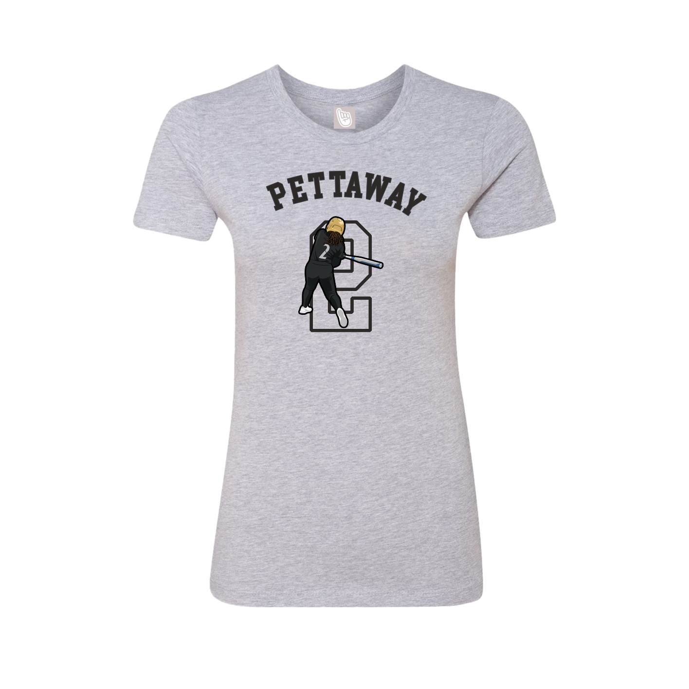 Fitted Women's Tee — Shirsey Arch in Grey