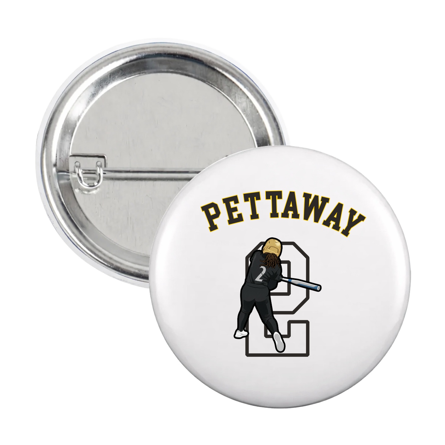 Game Day Button — Shirsey Arch in White