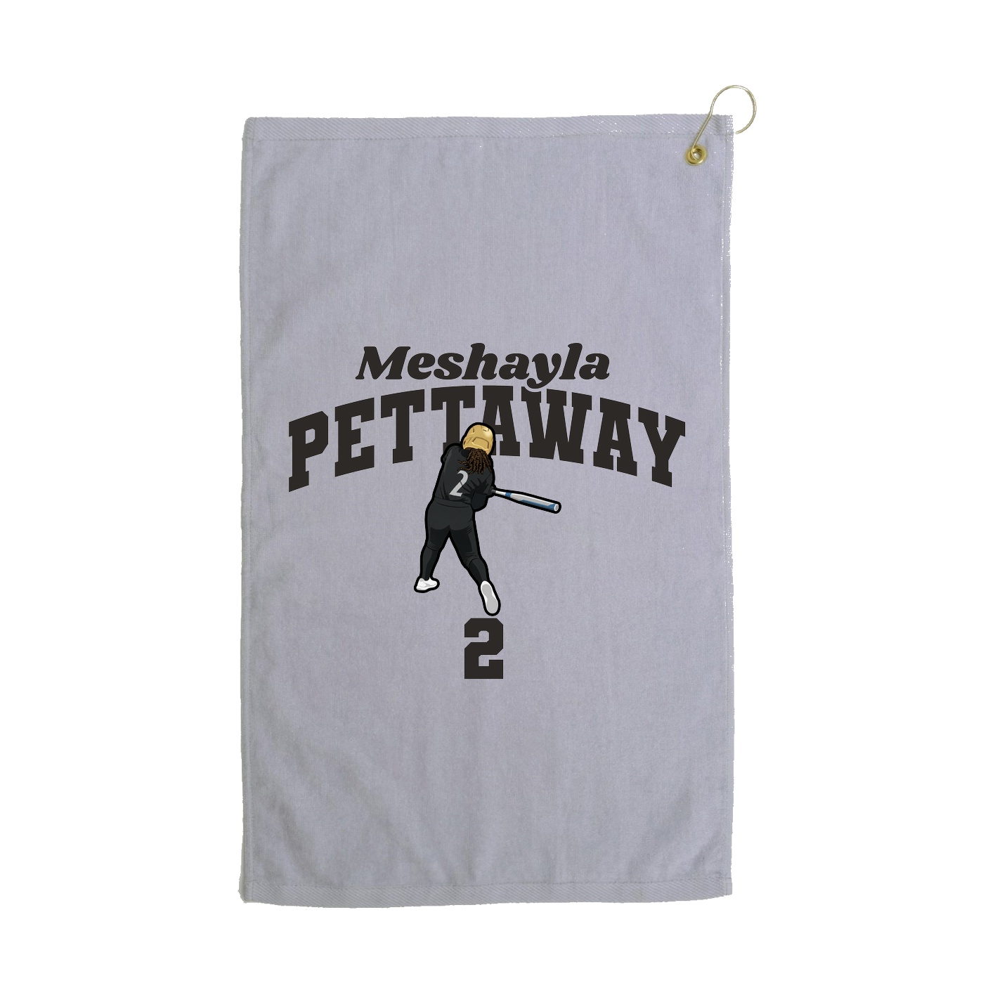Golf Towel — Signature Arch in Grey