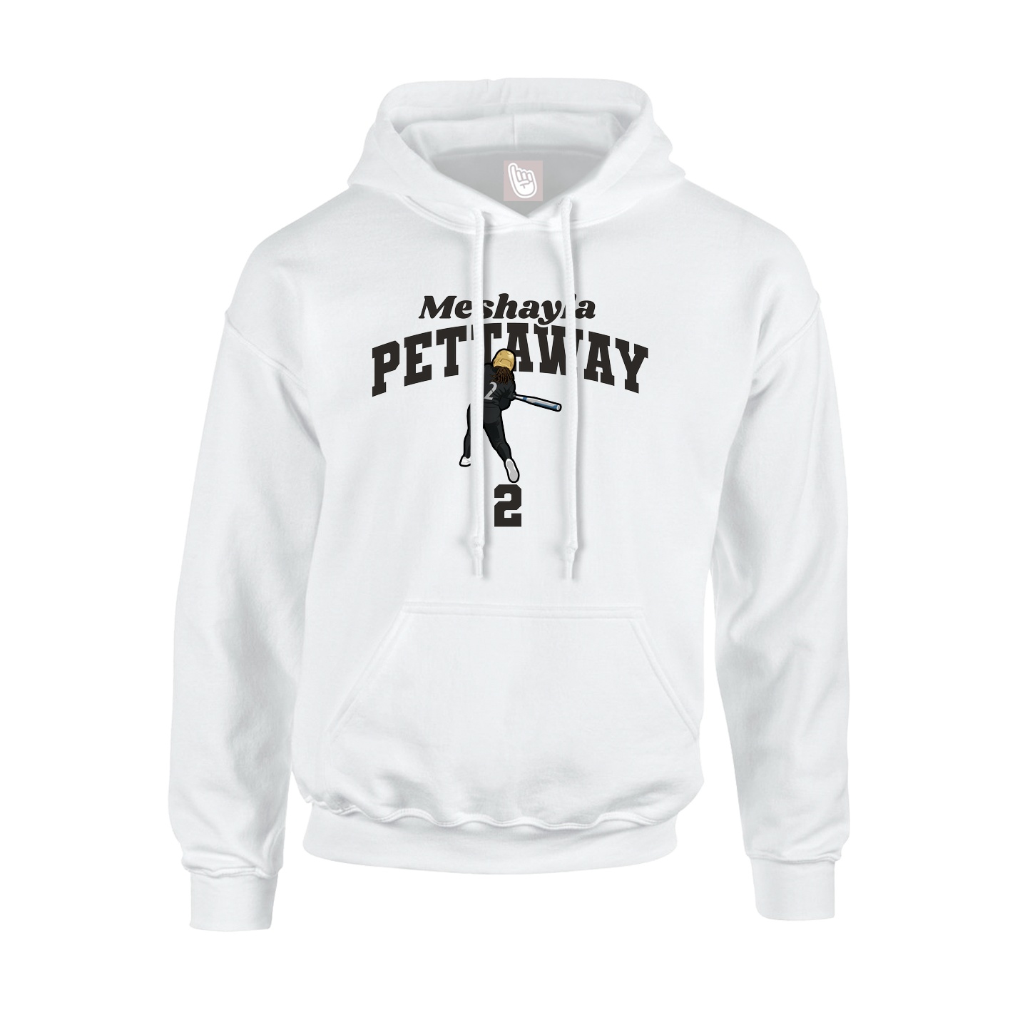 Hoodie — Signature Arch in White