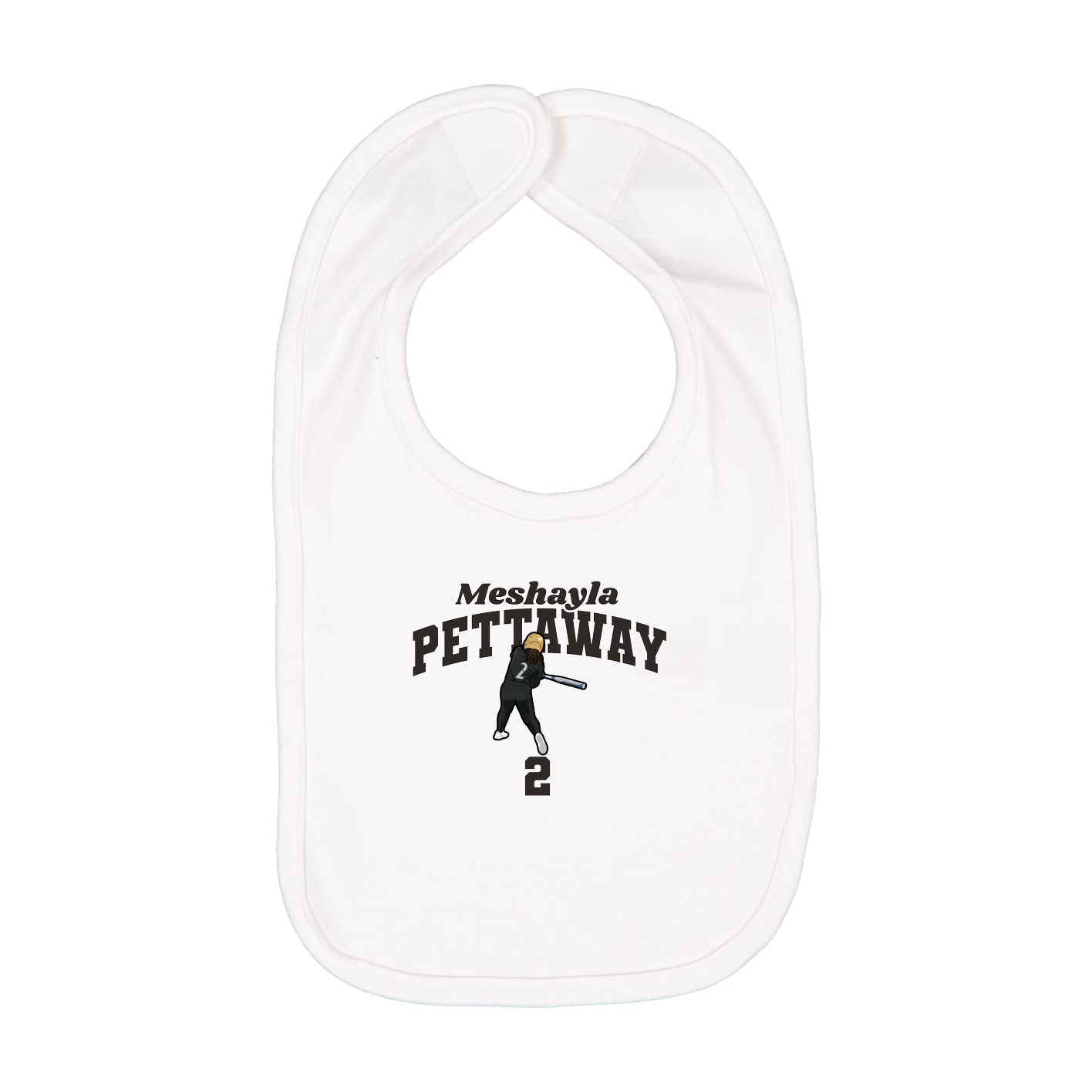 Infant Bib — Signature Arch in White