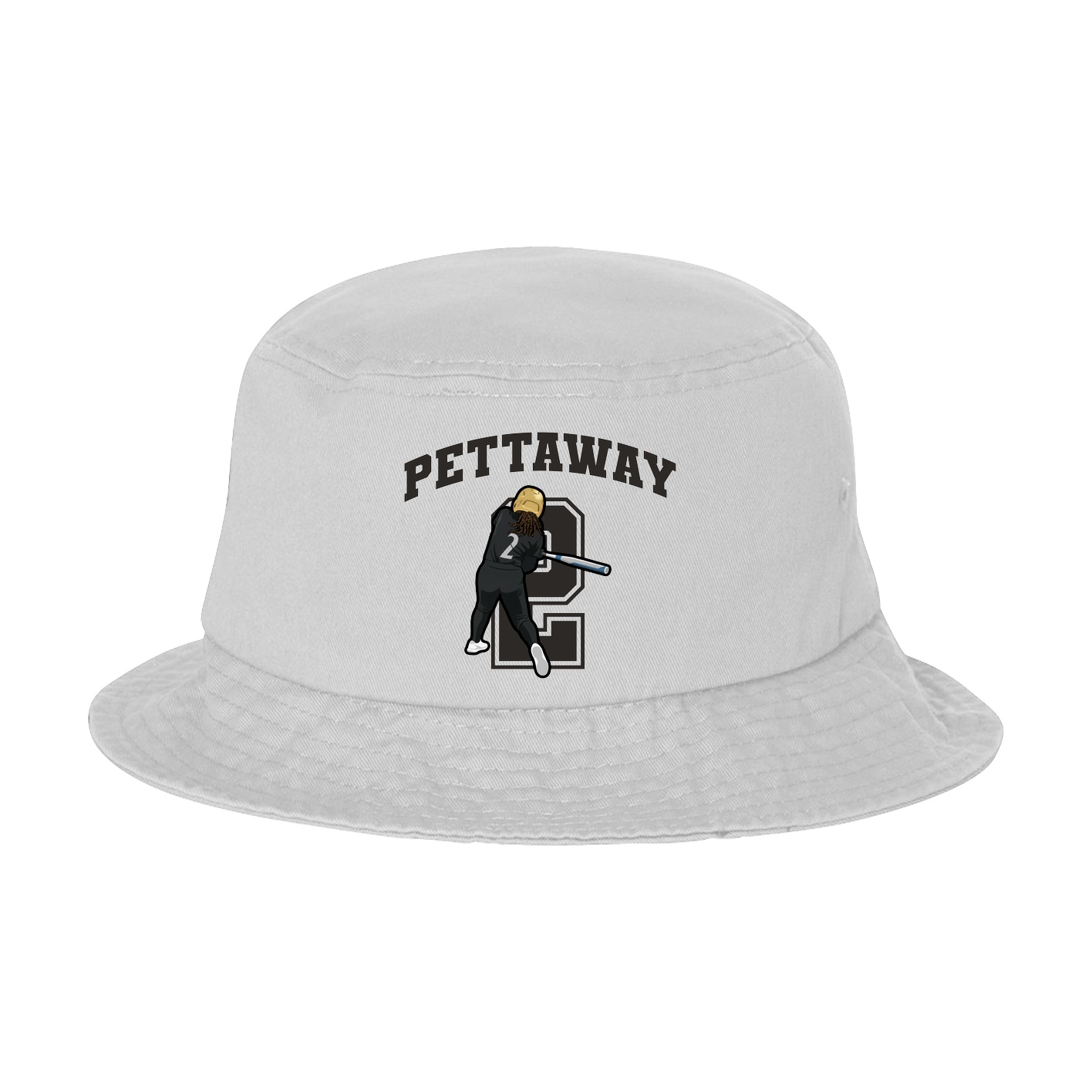 Bucket Cap — Number in White