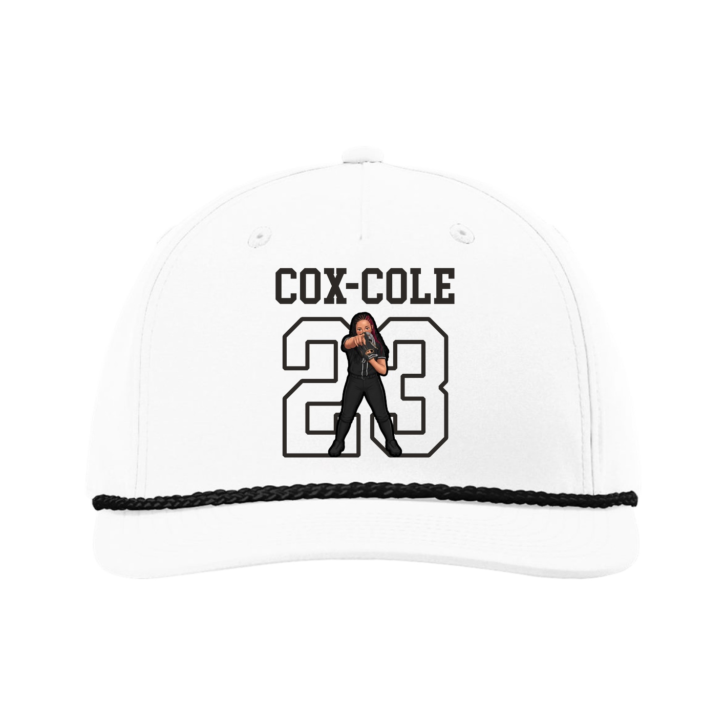 Five-Panel Classic Rope Cap — Shirsey in White