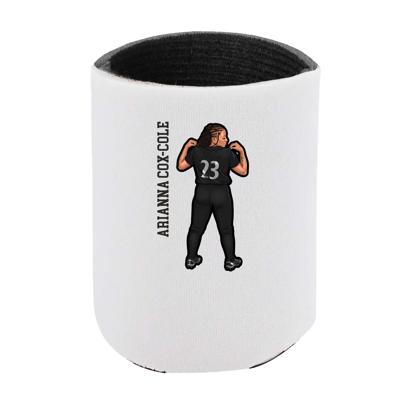 Can Holder — Name Vertical in White