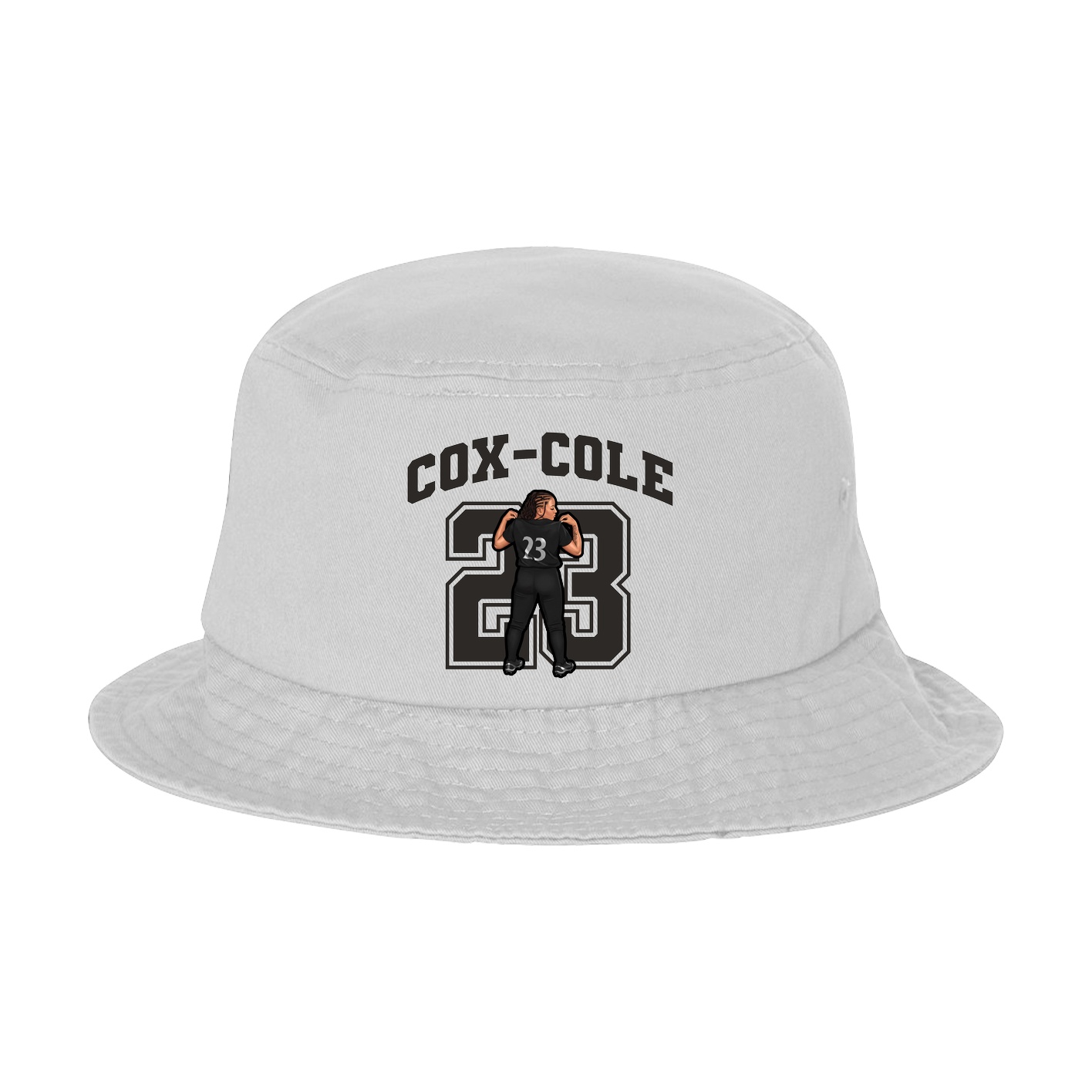 Bucket Cap — Number in White