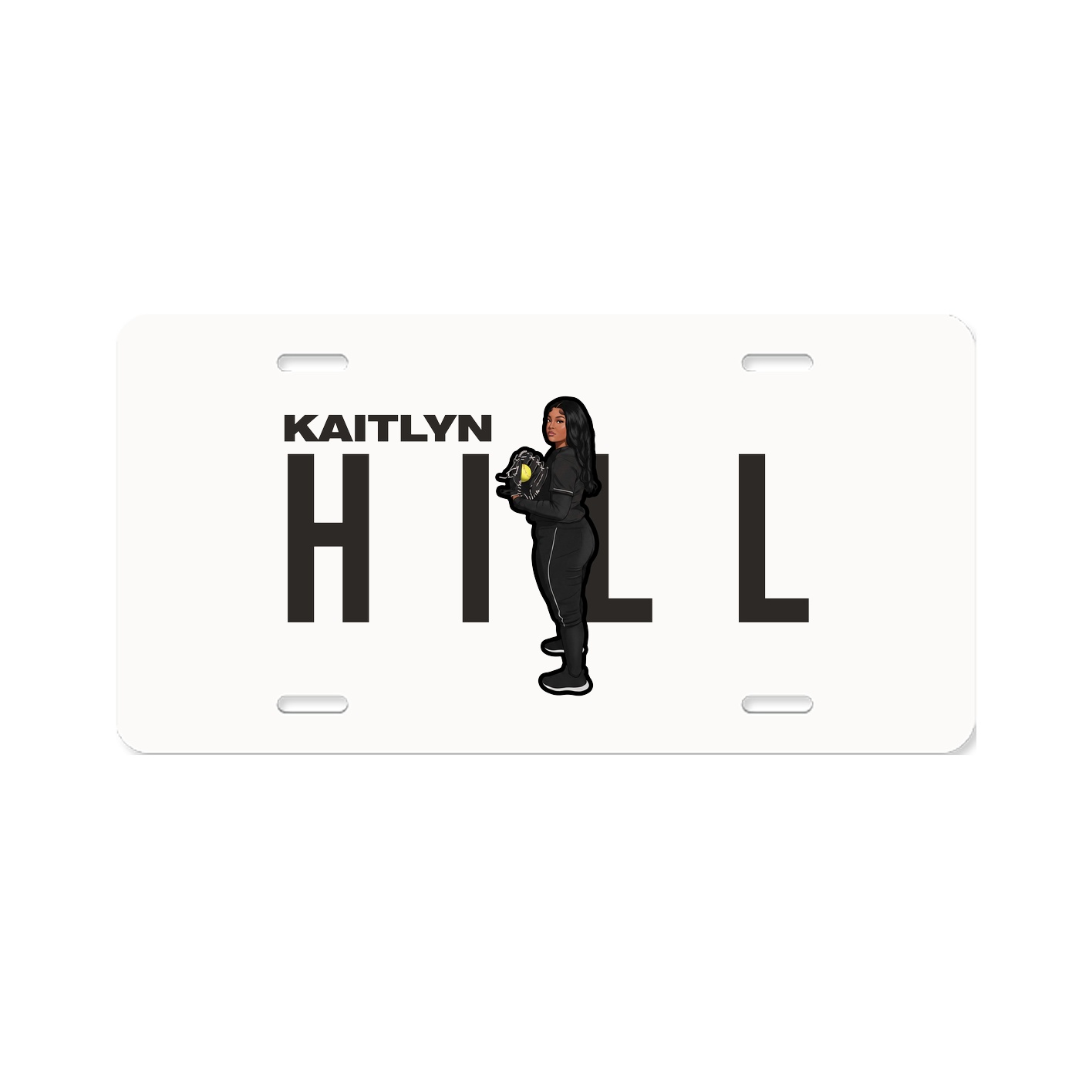 License Plate — Player Name in Classic