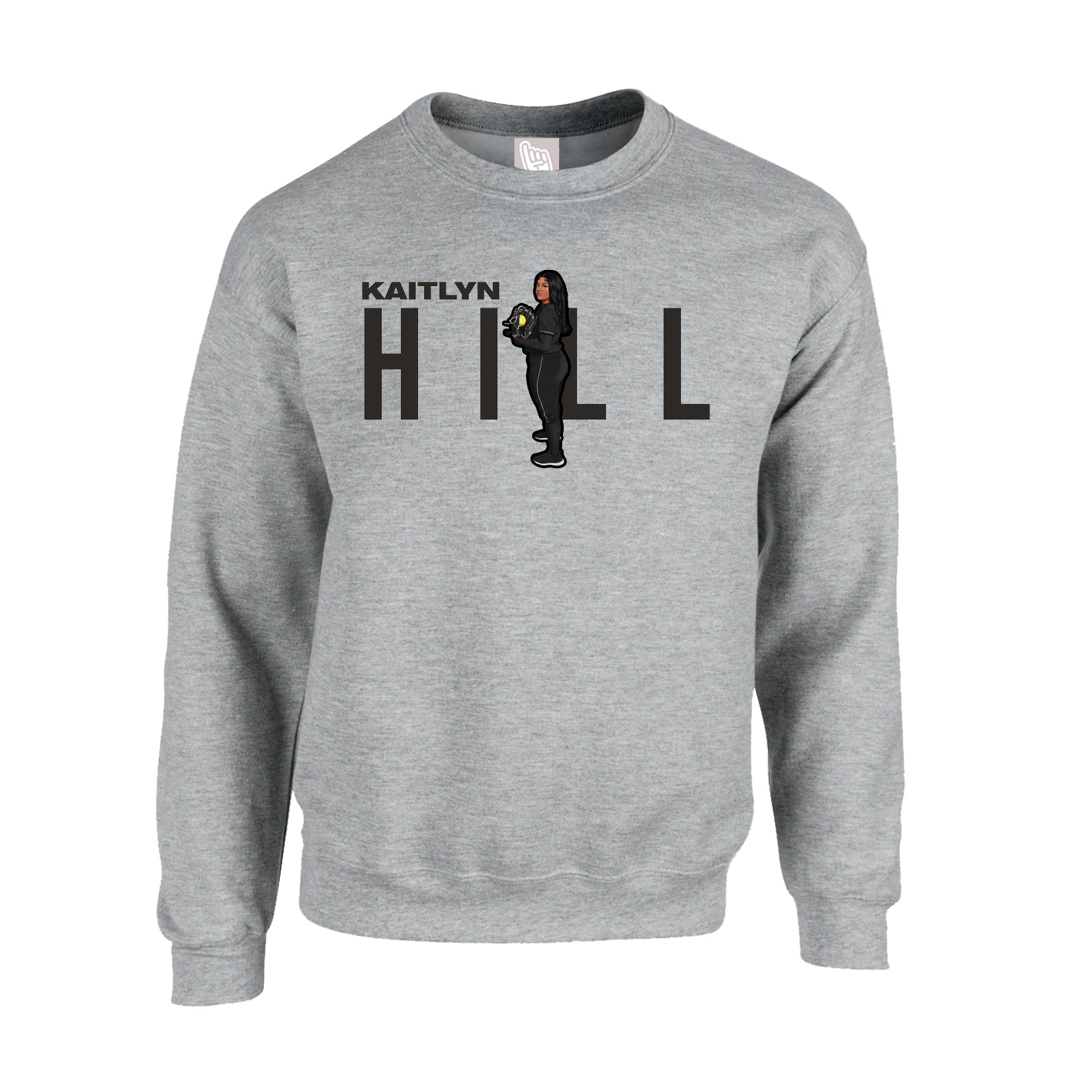Fleece Crew — Player Name in Grey
