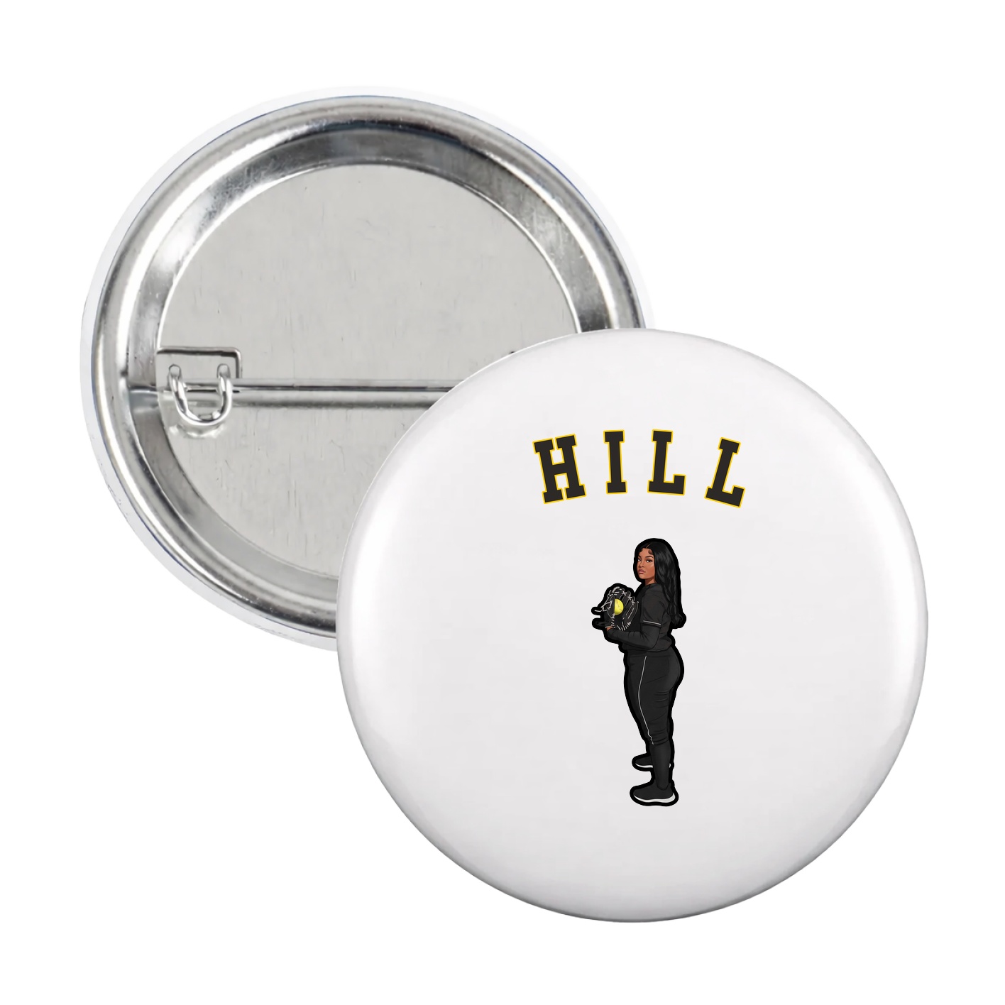 Game Day Button — Shirsey Arch in White