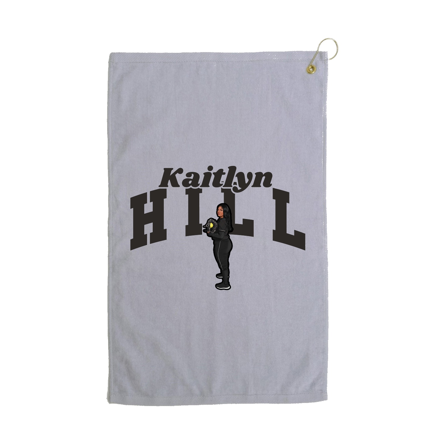 Golf Towel — Signature Arch in Grey