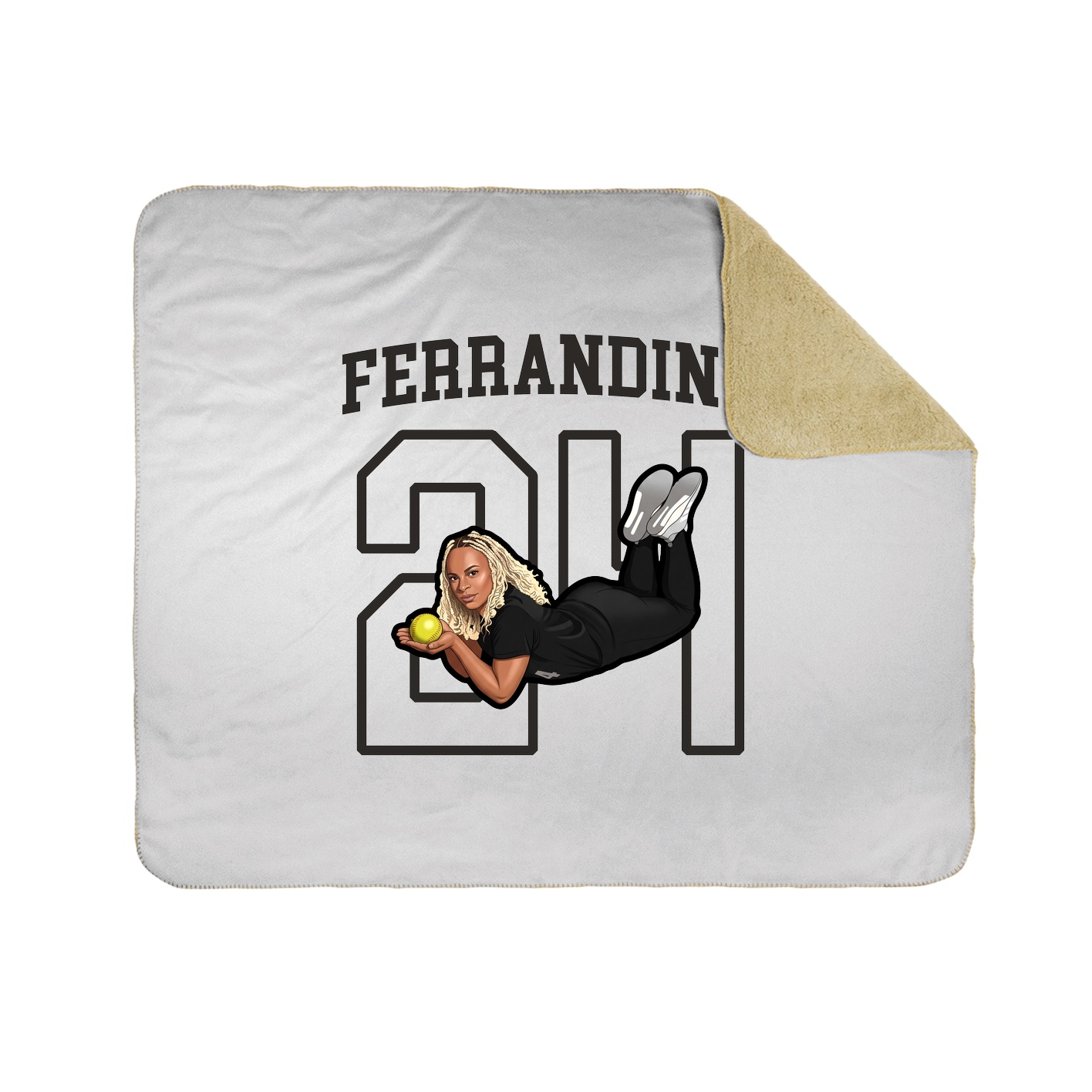 Throw Blanket — Shirsey in White