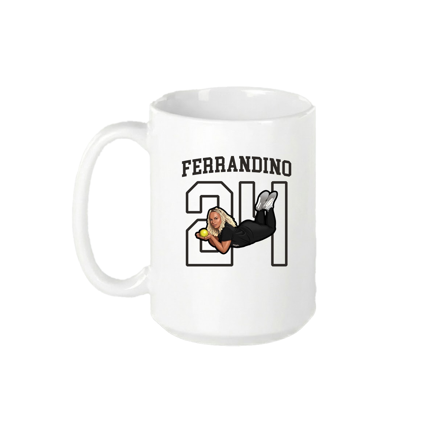 15oz Coffee Mug — Shirsey in White