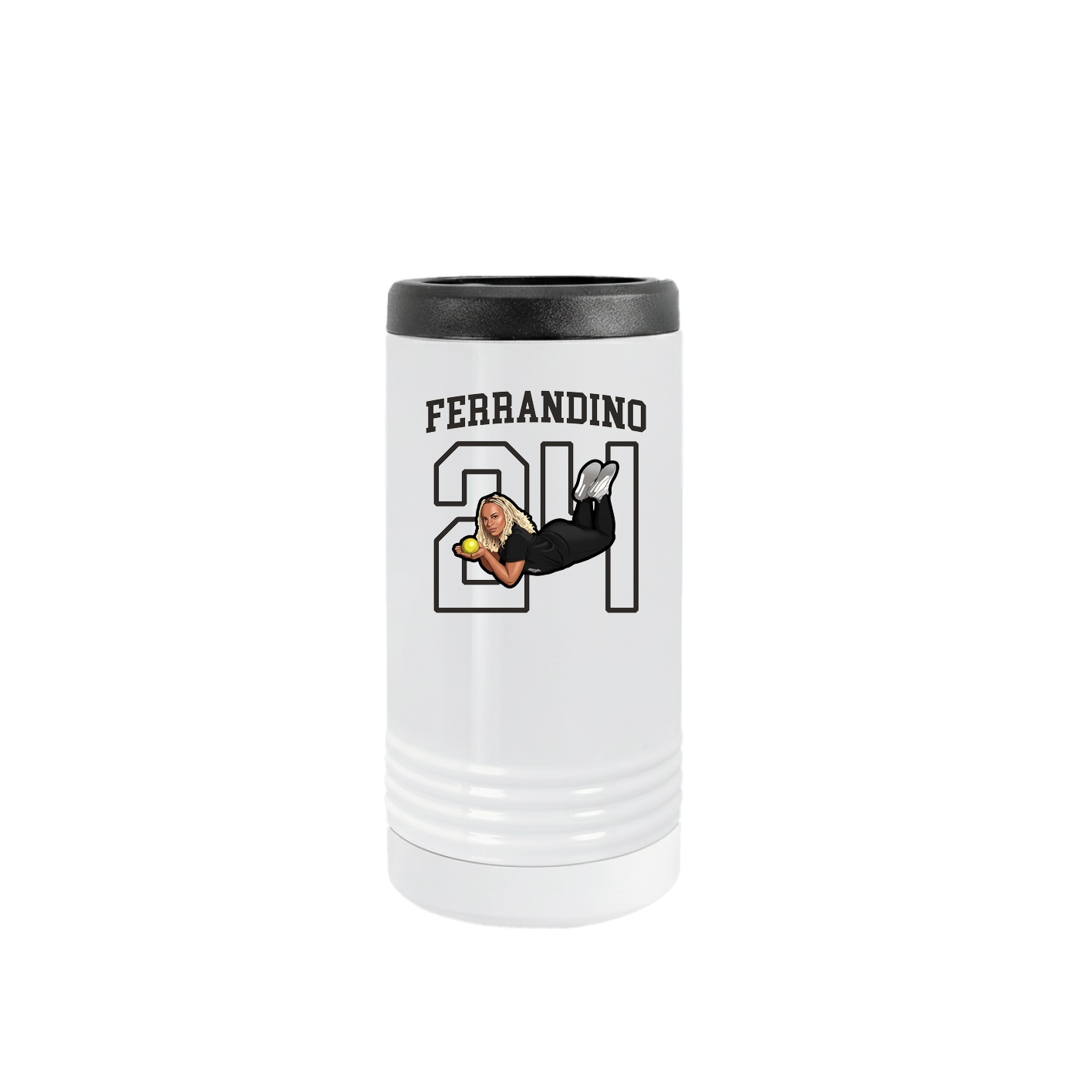 Slim Beverage Holder — Shirsey in White
