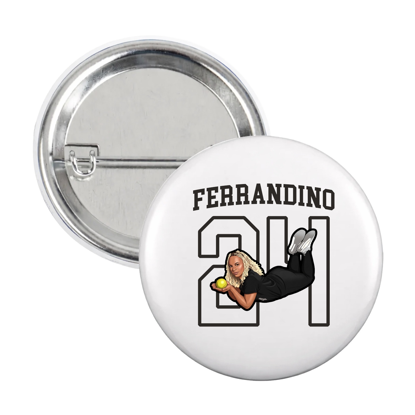 Game Day Button — Shirsey in White