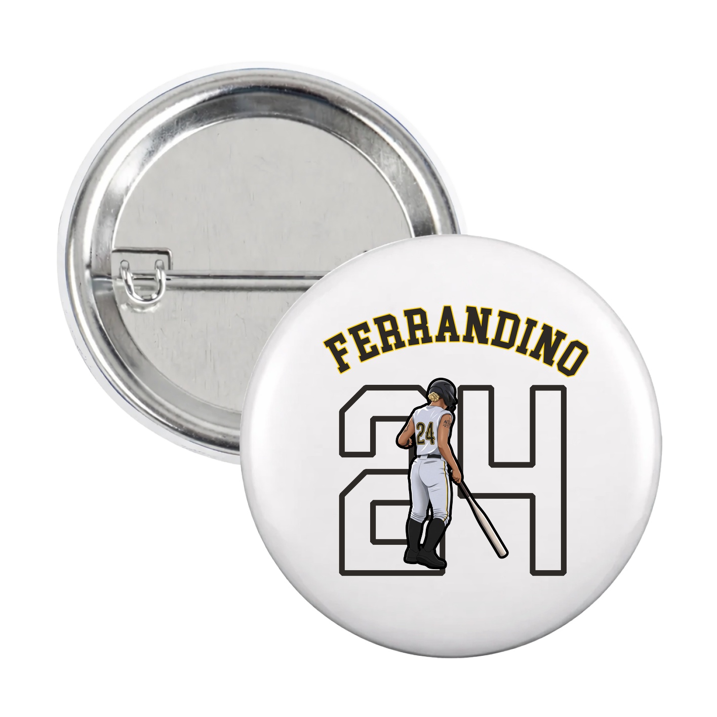 Game Day Button — Shirsey Arch in White