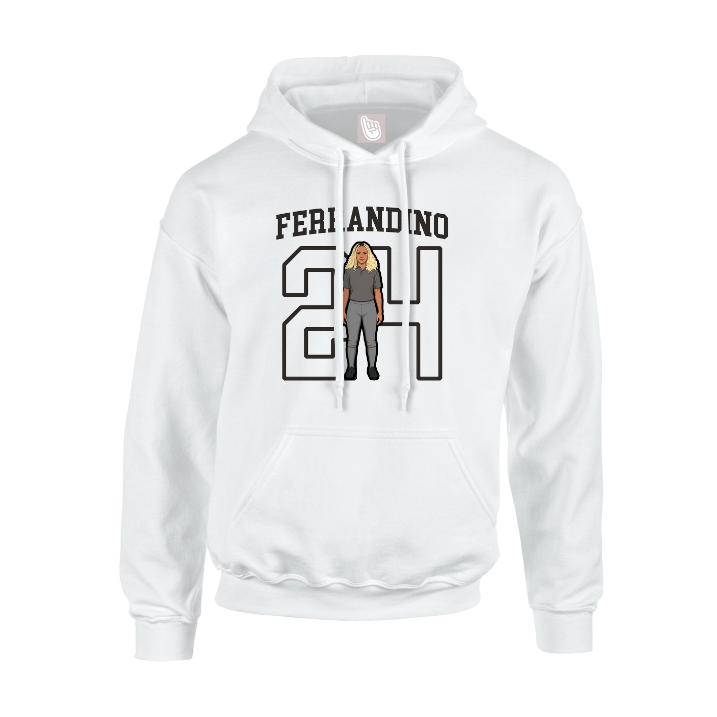 Hoodie — Shirsey in White