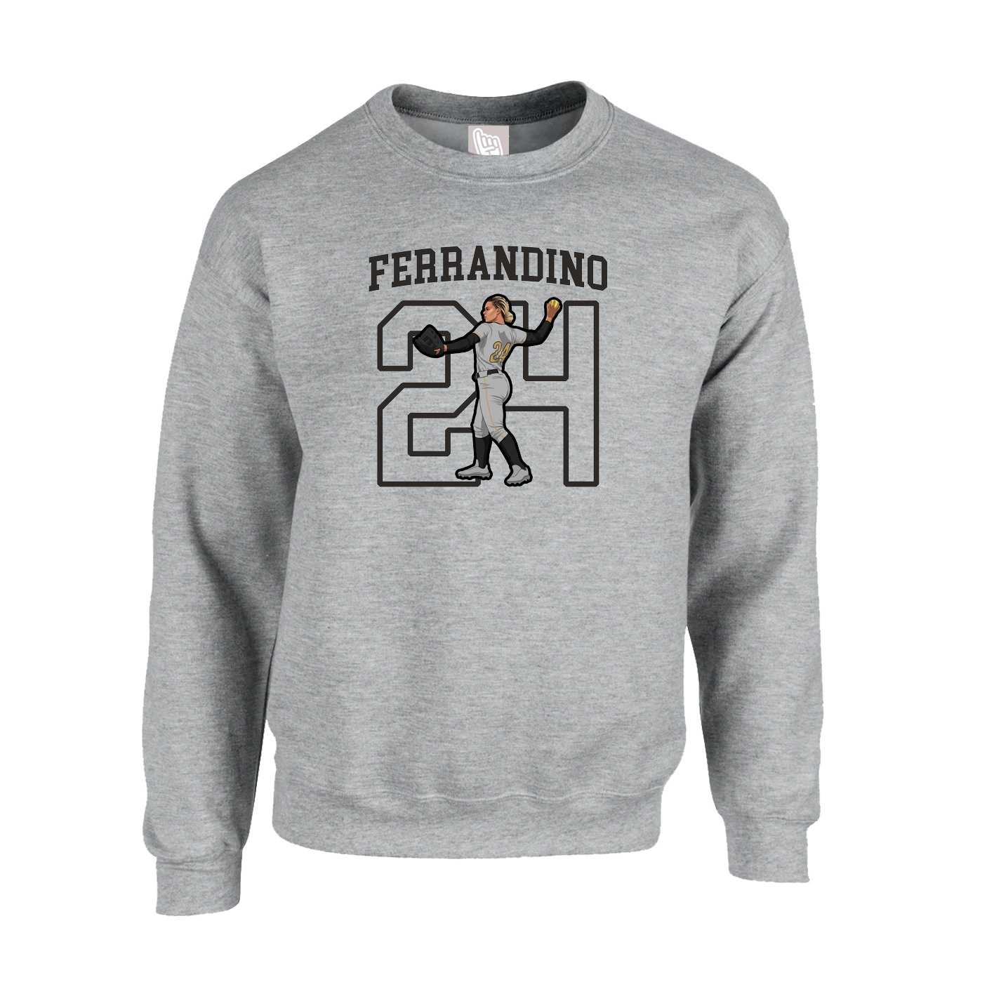 Fleece Crew — Shirsey in Grey