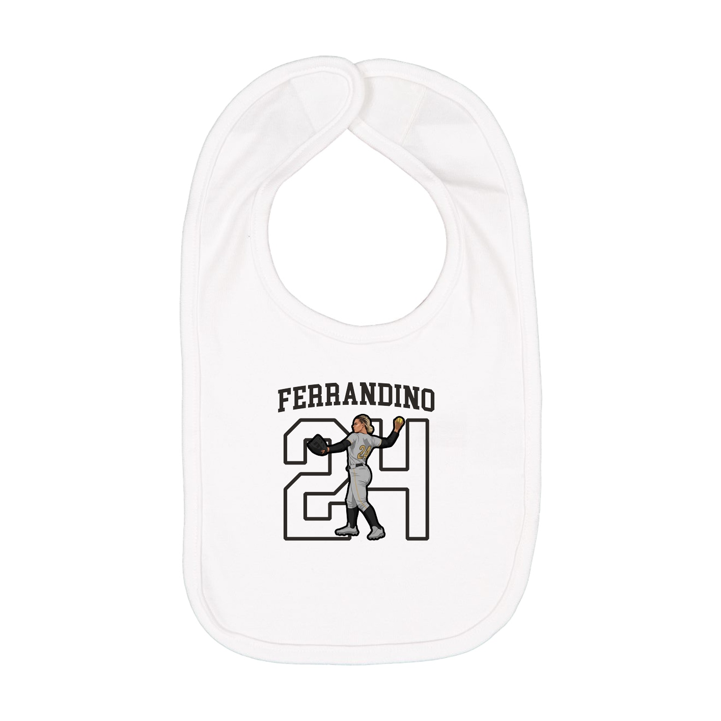 Infant Bib — Shirsey in White