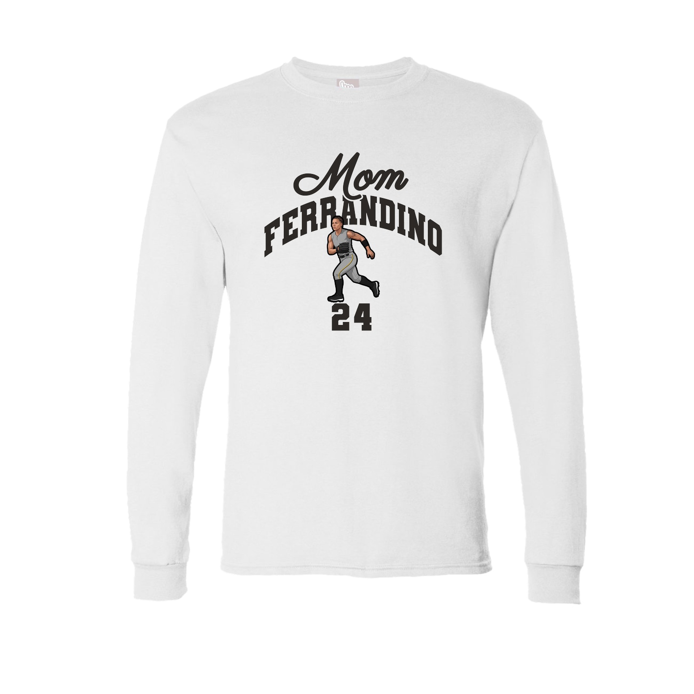 Long Sleeve Tee — Mothers Day Arch in White