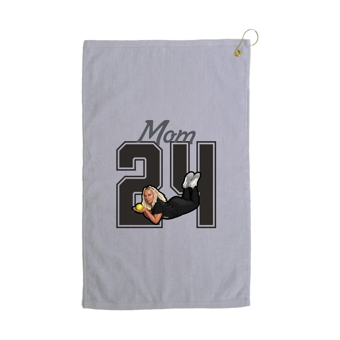 Golf Towel — Mothers Day Shirsey in Grey