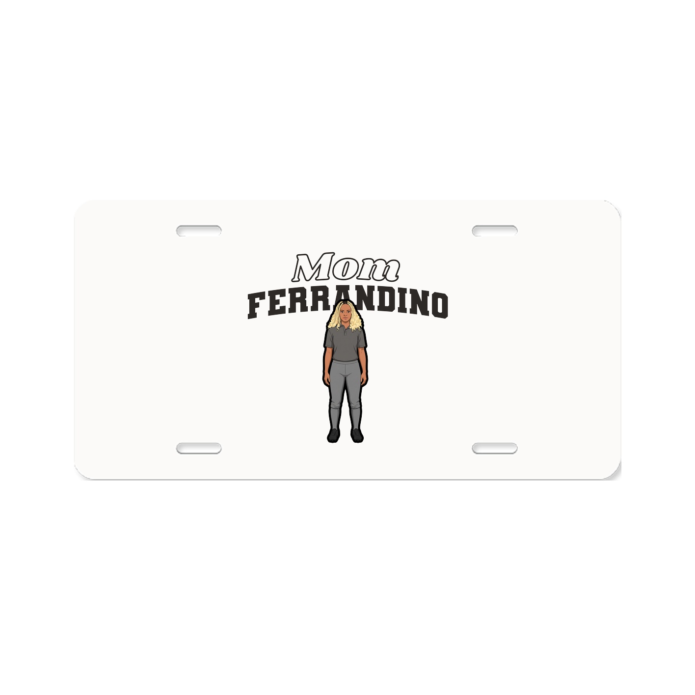 License Plate — Mothers Day Block in Classic