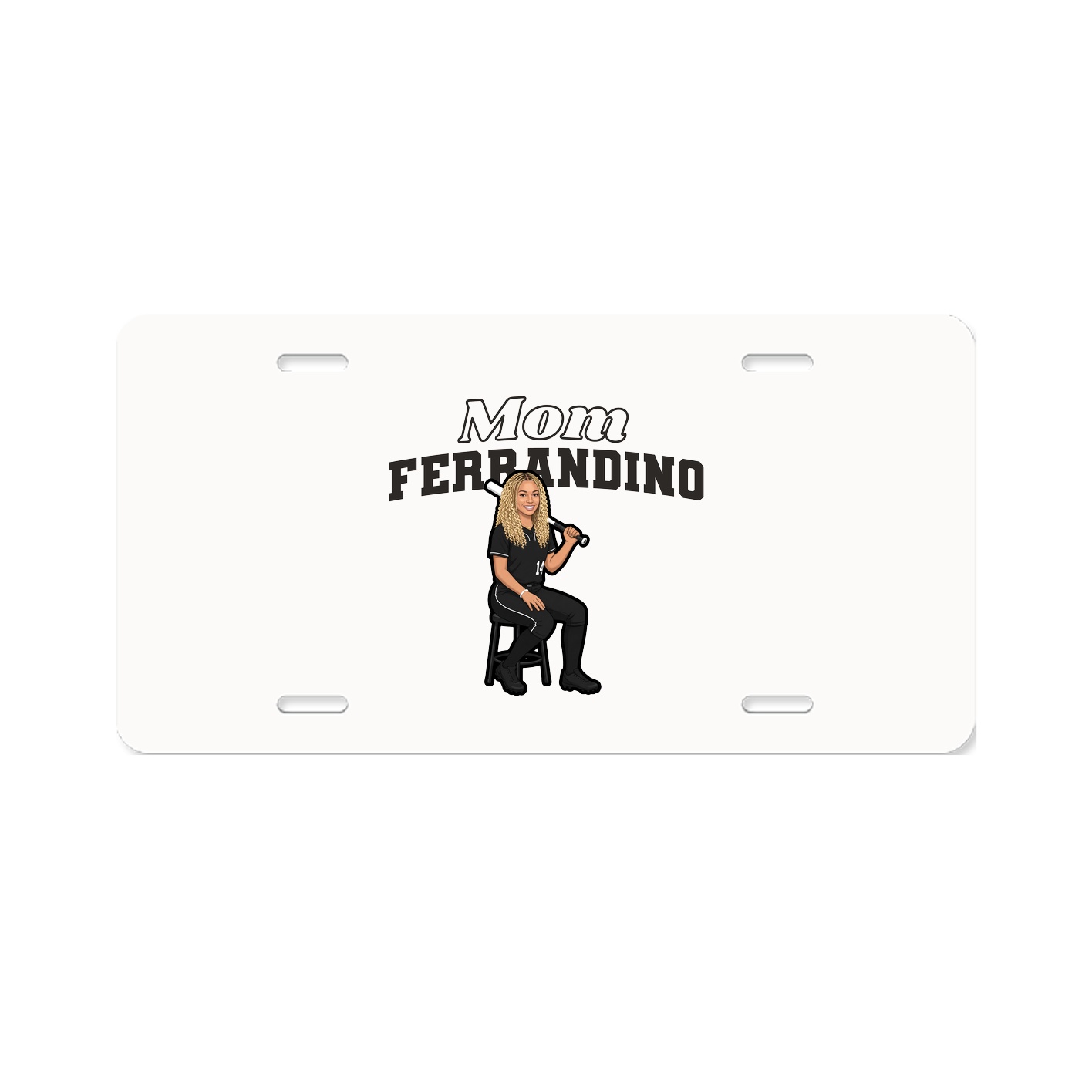 License Plate — Mothers Day Block in Classic