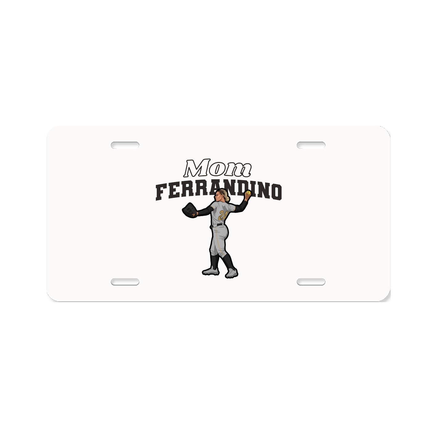 License Plate — Mothers Day Block in Classic