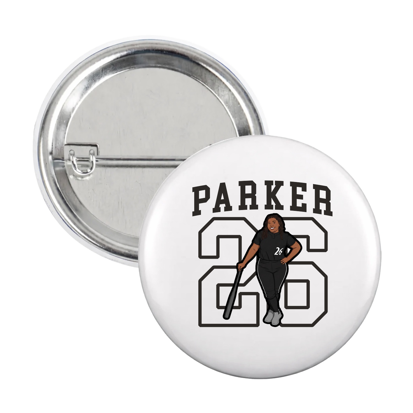Game Day Button — Shirsey in White
