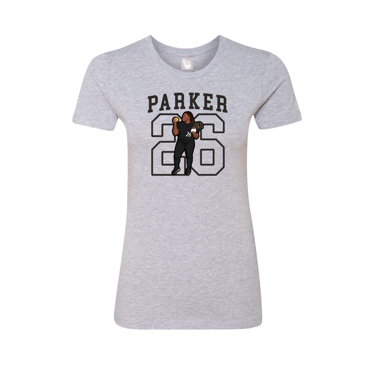 Fitted Women's Tee — Shirsey in Grey