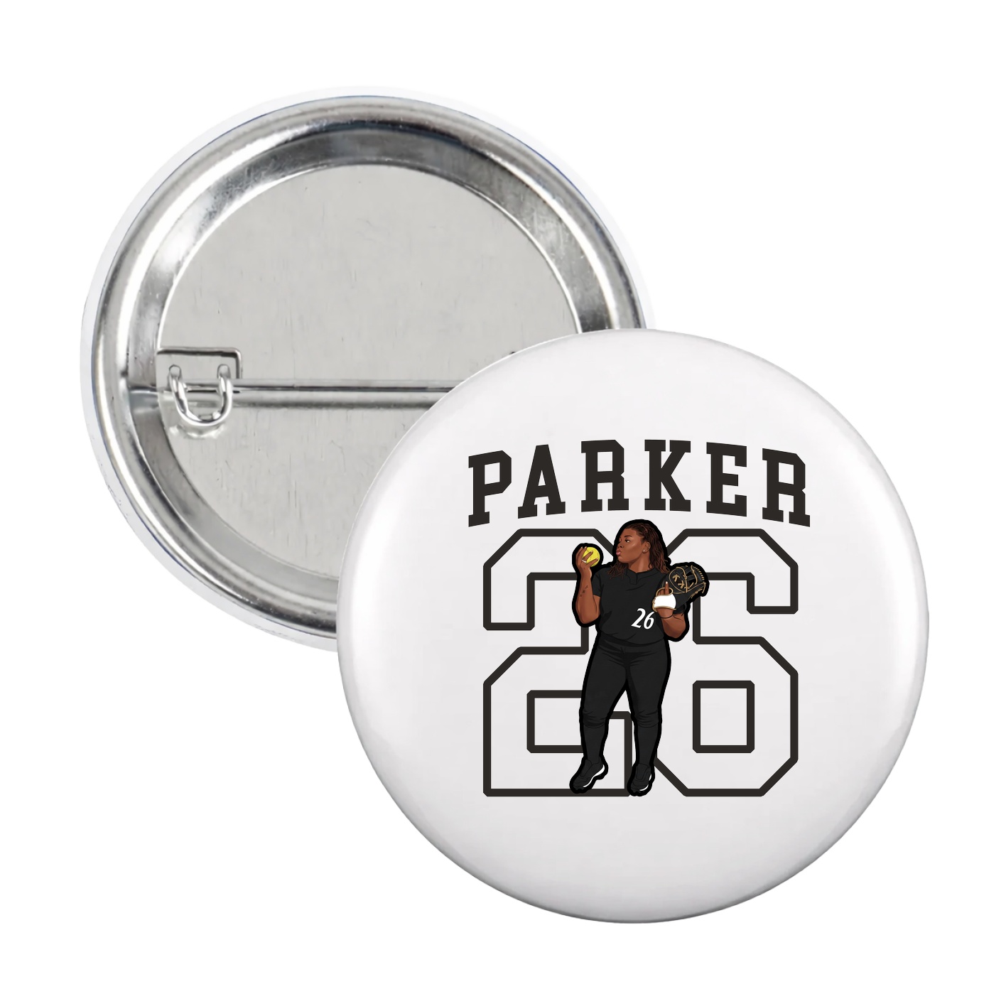 Game Day Button — Shirsey in White