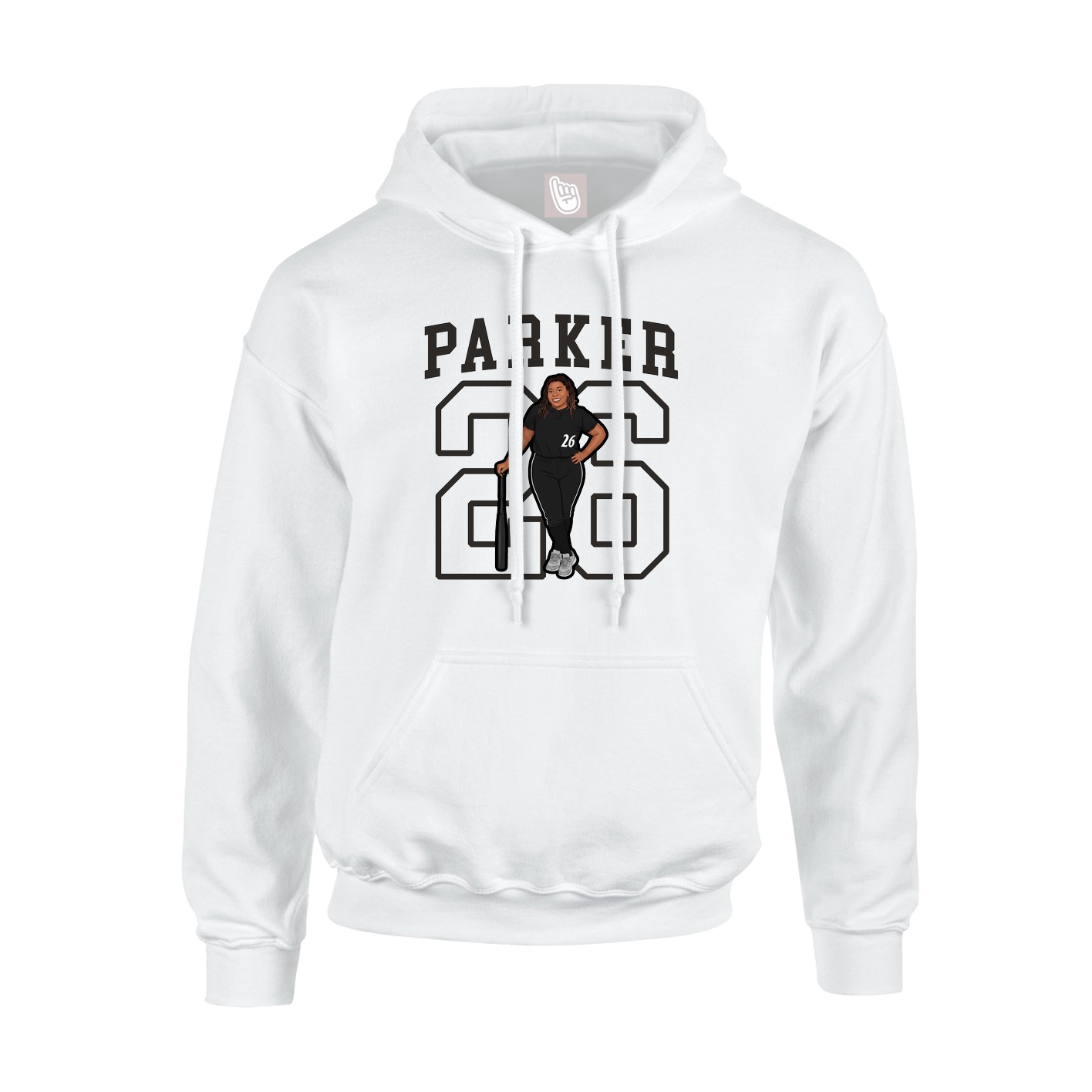 Hoodie — Shirsey in White
