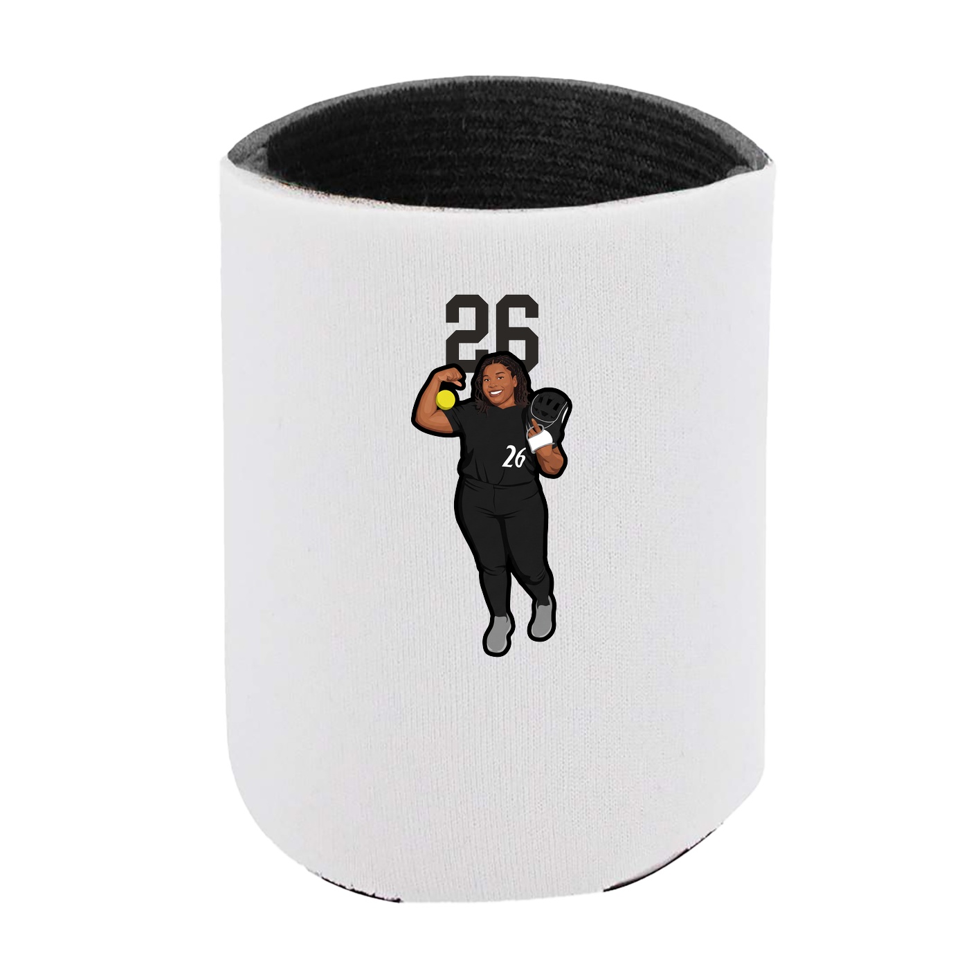 Can Holder — Number Top in White