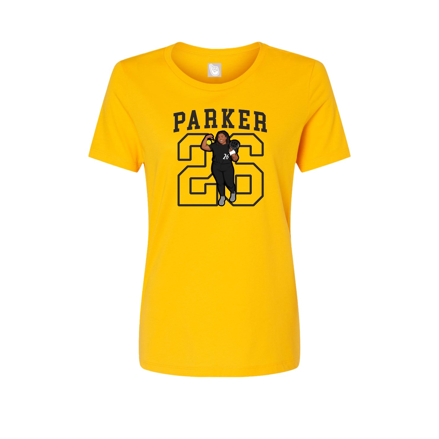 Fitted Women's Tee — Shirsey in Gold