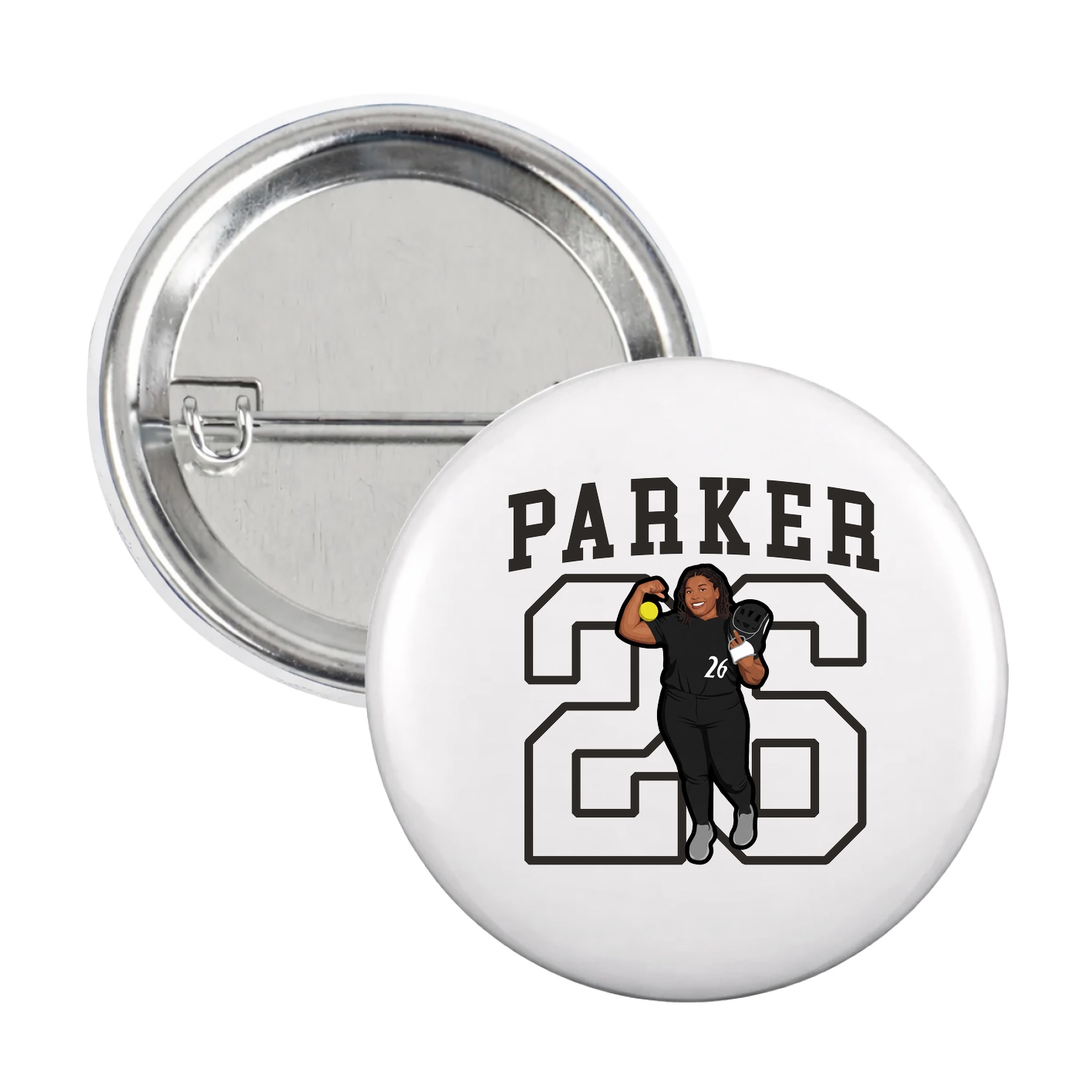 Game Day Button — Shirsey in White