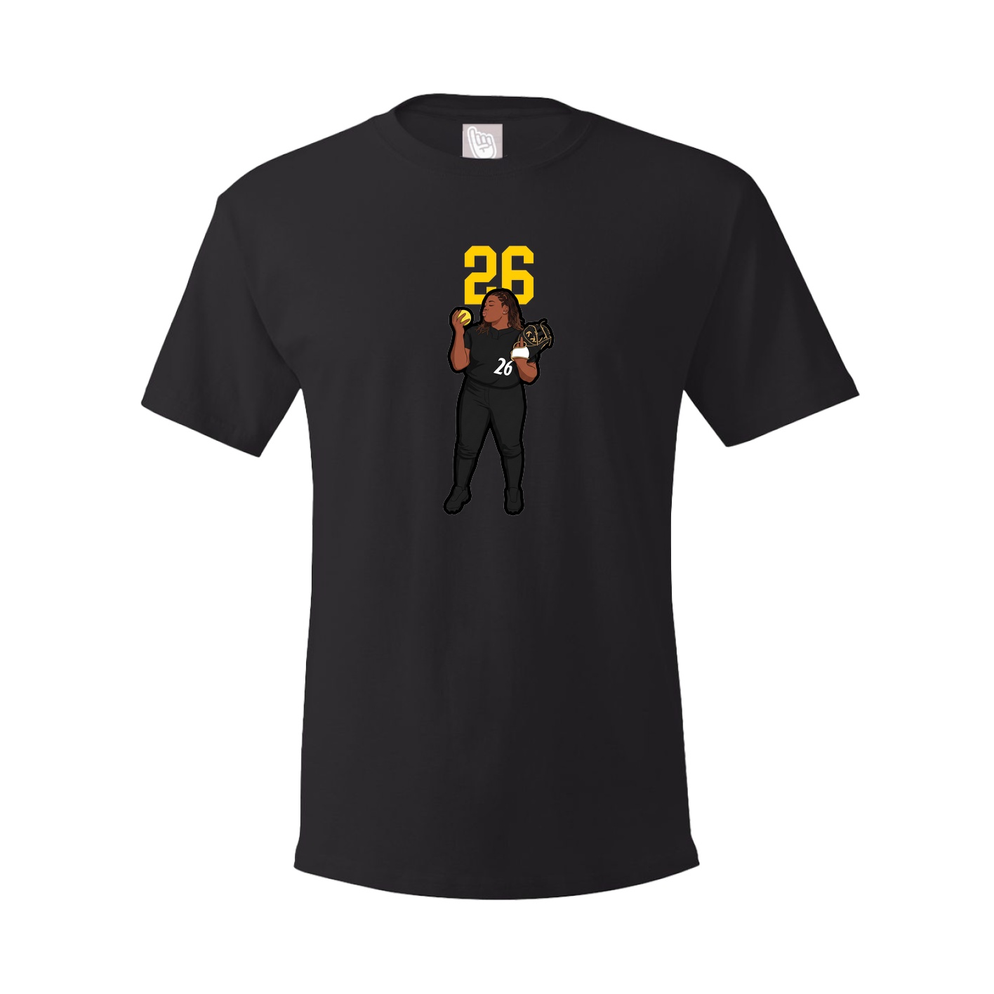 Tee — Number Top in Black