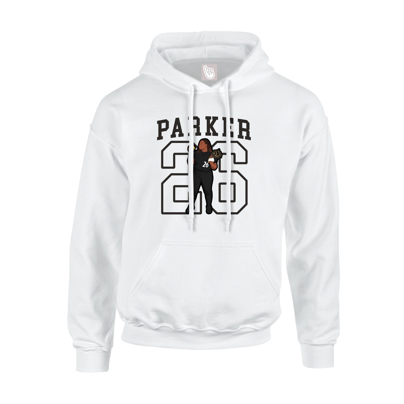 Hoodie — Shirsey in White