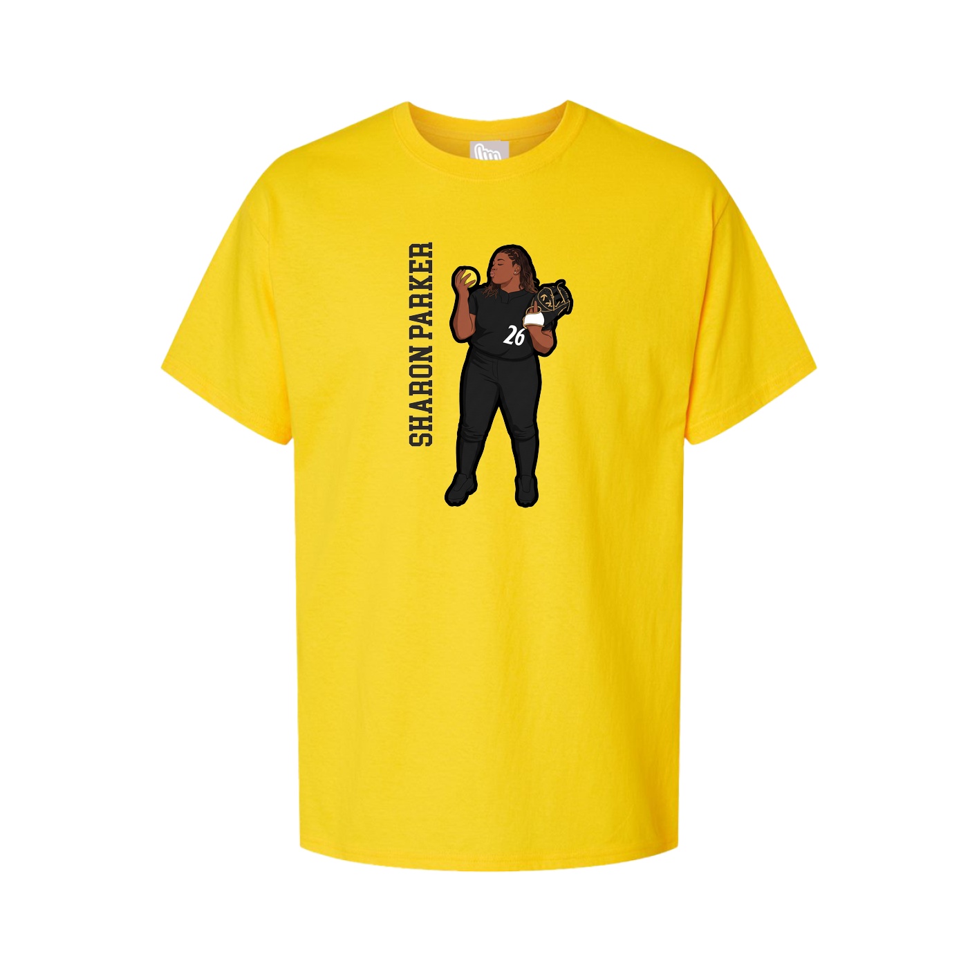 Tee — Name Vertical in Gold