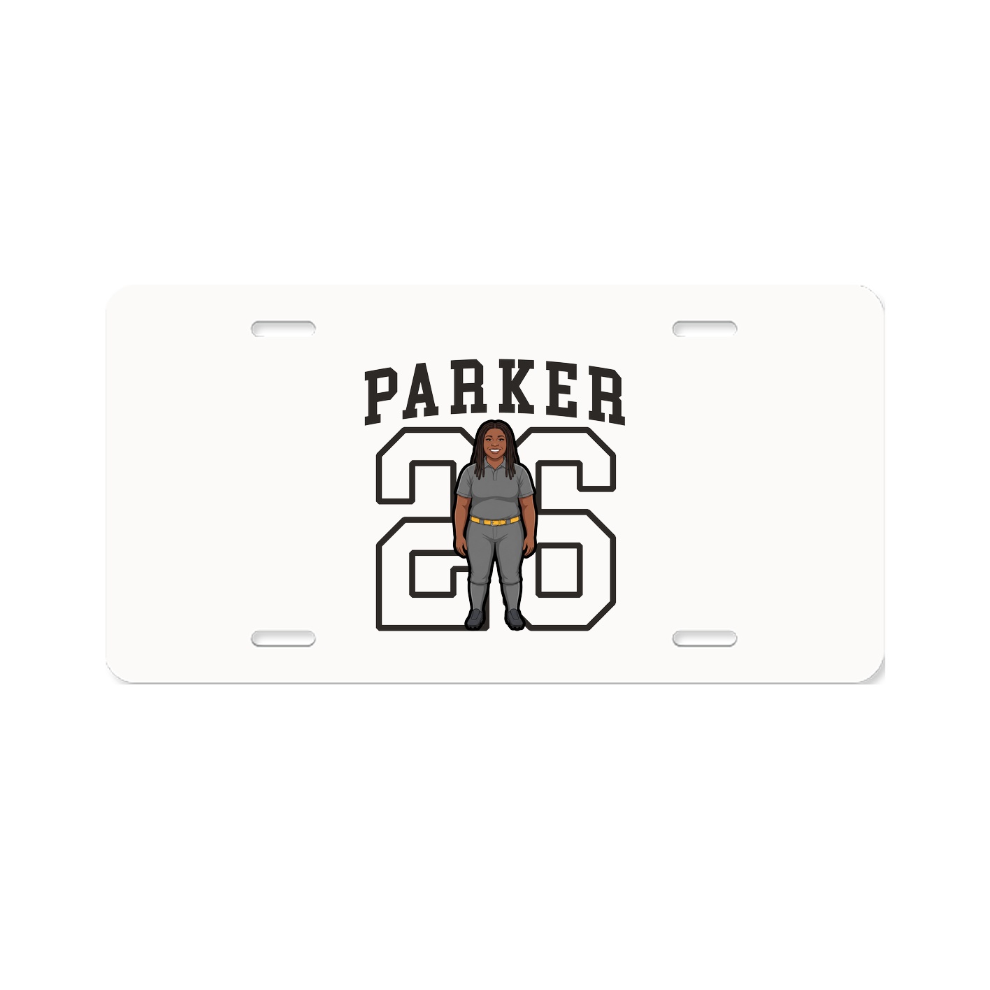 License Plate — Shirsey in Classic