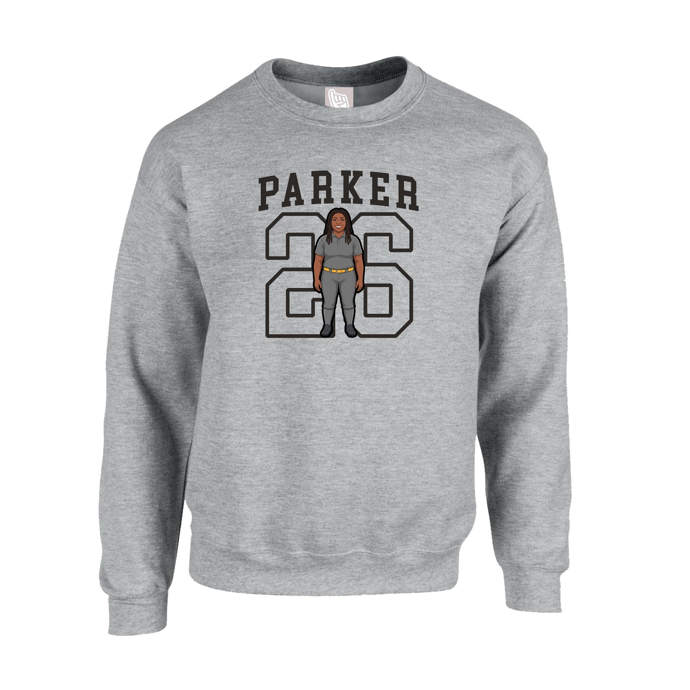 Fleece Crew — Shirsey in Grey