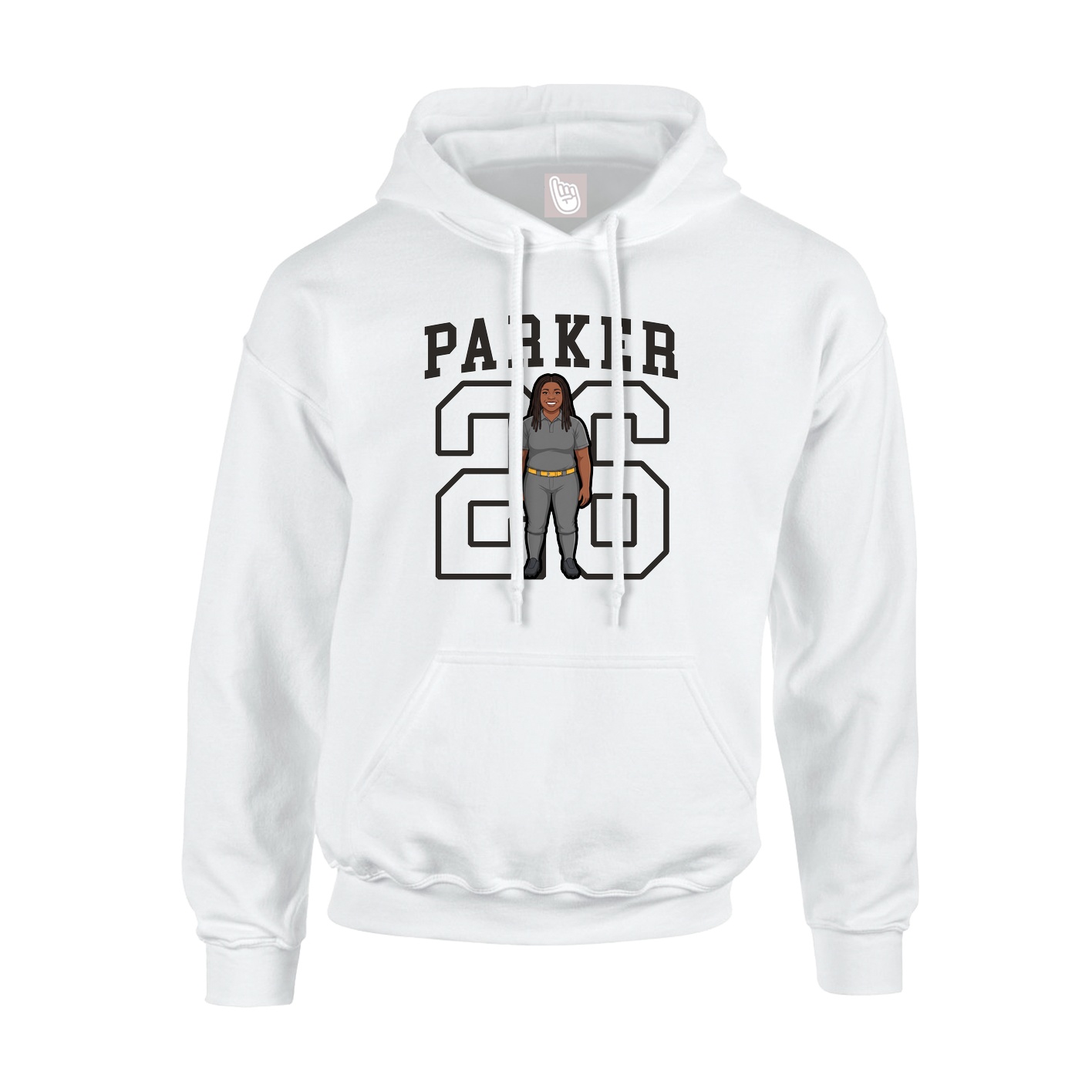 Youth Hoodie — Shirsey in White