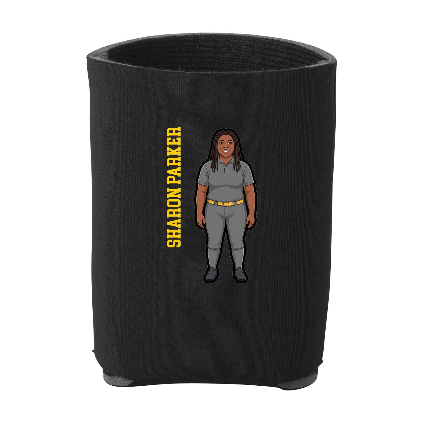 Can Holder — Name Vertical in Black